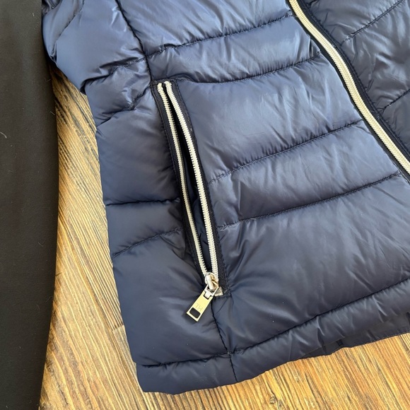 Tommy Hilfiger Packable Down Jacket Womens M Blue Black Full Zip Quilted Puffer - Picture 9 of 12